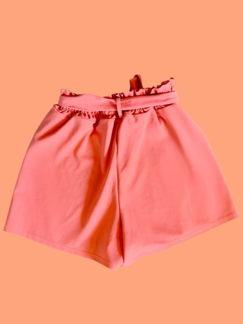 Women’s Coral Tie-Waist Shorts - Picture 3 of 3